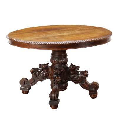 antiquariato, tavolo, antiquariato tavolo, tavolo antico, tavolo antico italiano, tavolo di antiquariato, tavolo neoclassica, tavolo del 800,Tavolo Ovale Allungabile Neorinascimento