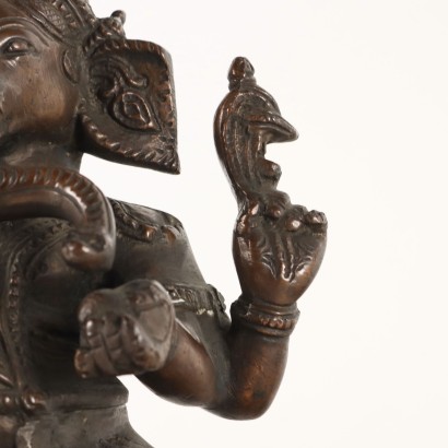 Ganesha Scultura in Bronzo