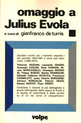 Omaggio a Julius Evola