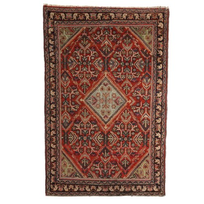 Antique Mahal Carpet Wool Cotton Heavy Knot Iran 79 x 51 In