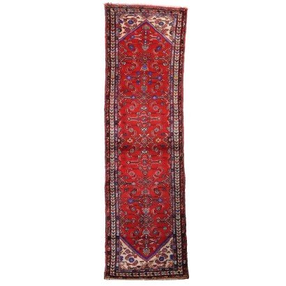 Antiker Malayer Teppich Baumwolle Wolle Großer Knoten 303 x 92 cm