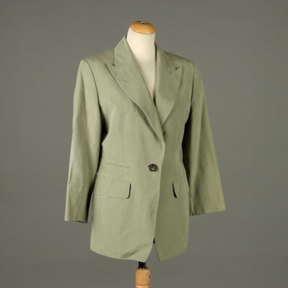 Vintage 1980s-90s Jacket by Jil Sander Line Silk Size 14