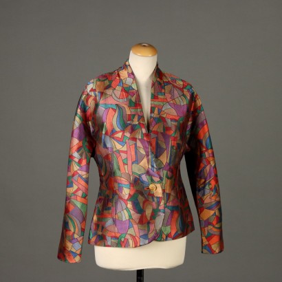 Vintage 1990s Cellini Jacket Silk UK Size 14