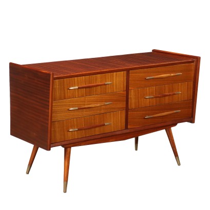 Vintage 1950s South American Chest of Drawers Wood