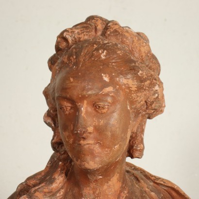 arte, arte italiana, pittura antica italiana,Madame du Barry Busto in Terracotta
