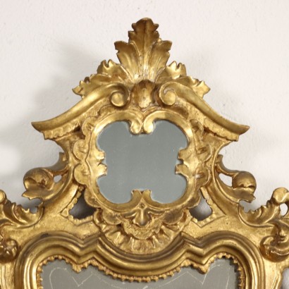 Gruppe von 4 Barocken Spiegeln Glas Italien XVIII Jhd