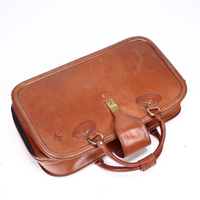 Vintage Ferrari Suitcase Set Leather Italy 1980s