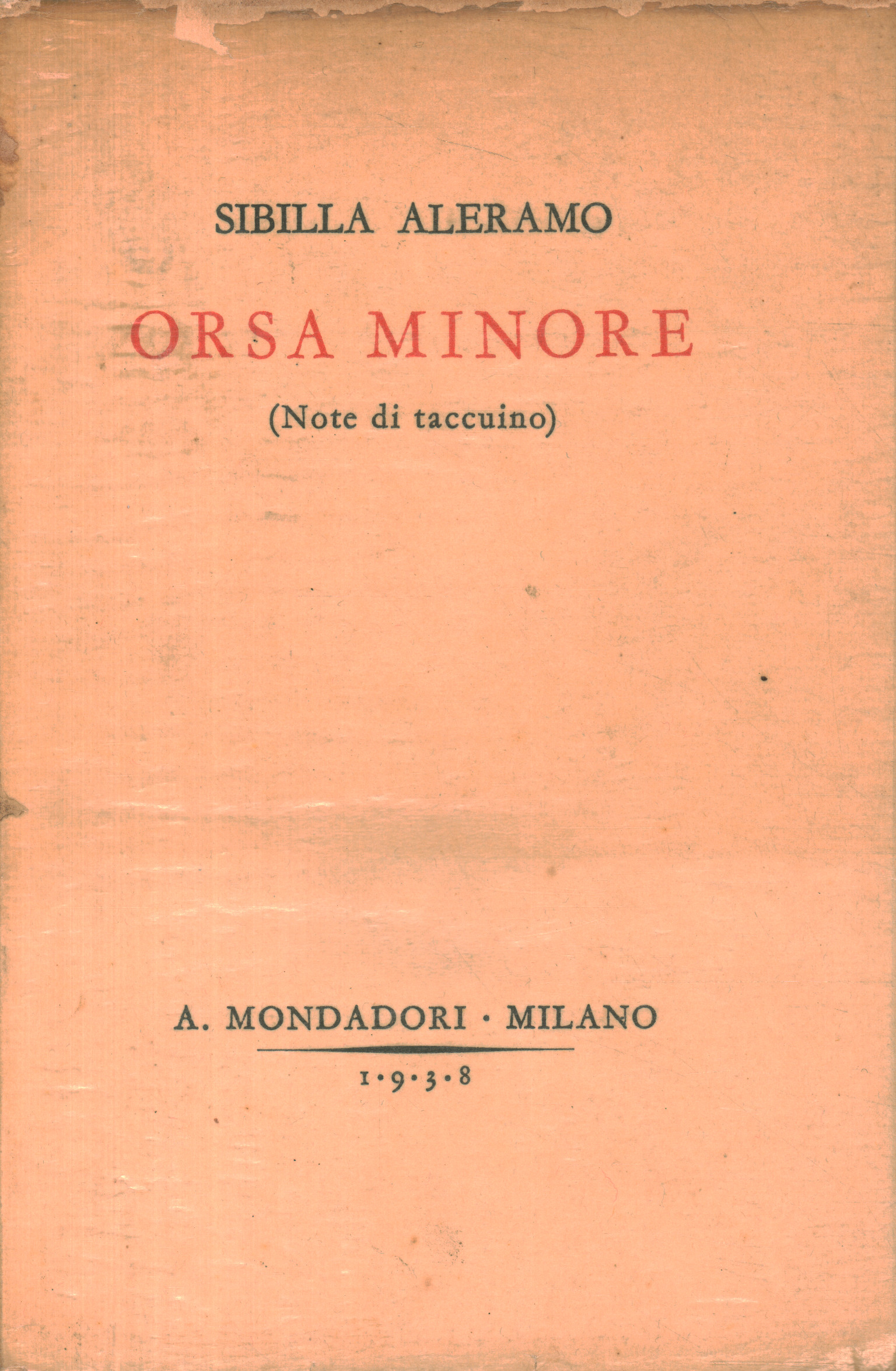 Orsa minore (Note di taccuino)