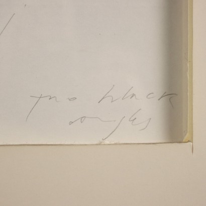 L. Caccioni Windig Gemischte Technik auf Papier Italien 1991