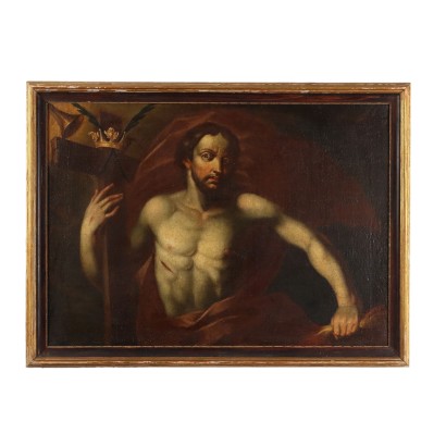 arte, arte italiana, pittura antica italiana,Dipinto con Cristo Risorto