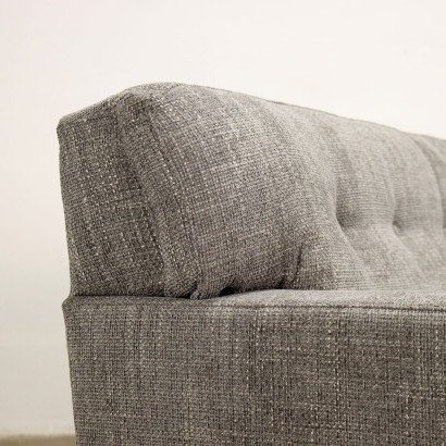 Square Sofa by M. Zanuso for Arflex Fabric Italy 1970s-80s