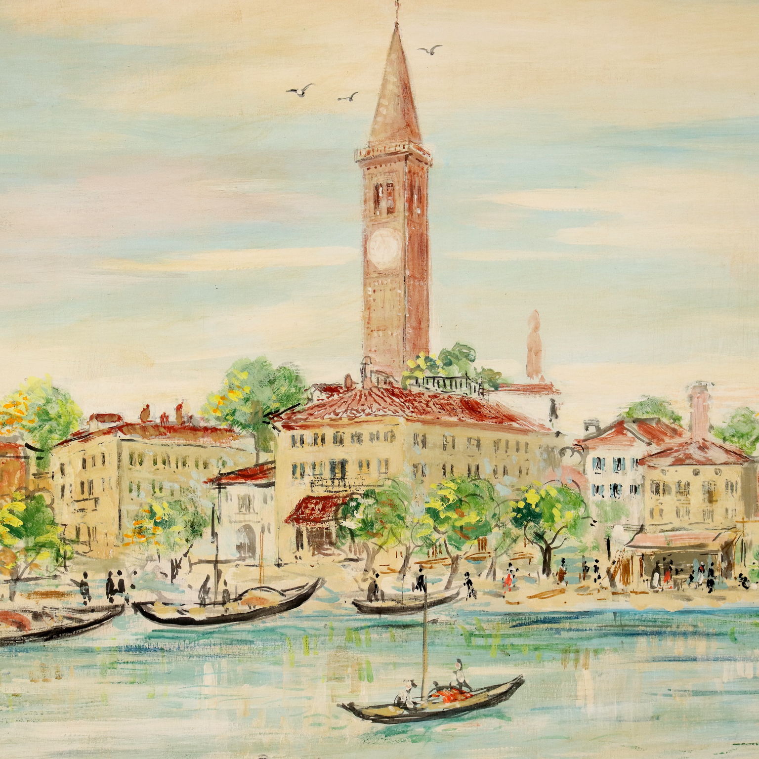 Venezia Italia Dipinto ad olio su tela Originale europeo Wall Art