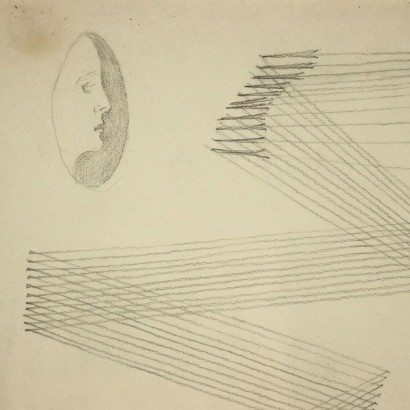 Disegno su carta di Fausto Melotti 197,Senza titolo,Fausto Melotti,Fausto Melotti,Fausto Melotti,Fausto Melotti,Fausto Melotti,Fausto Melotti,Fausto Melotti