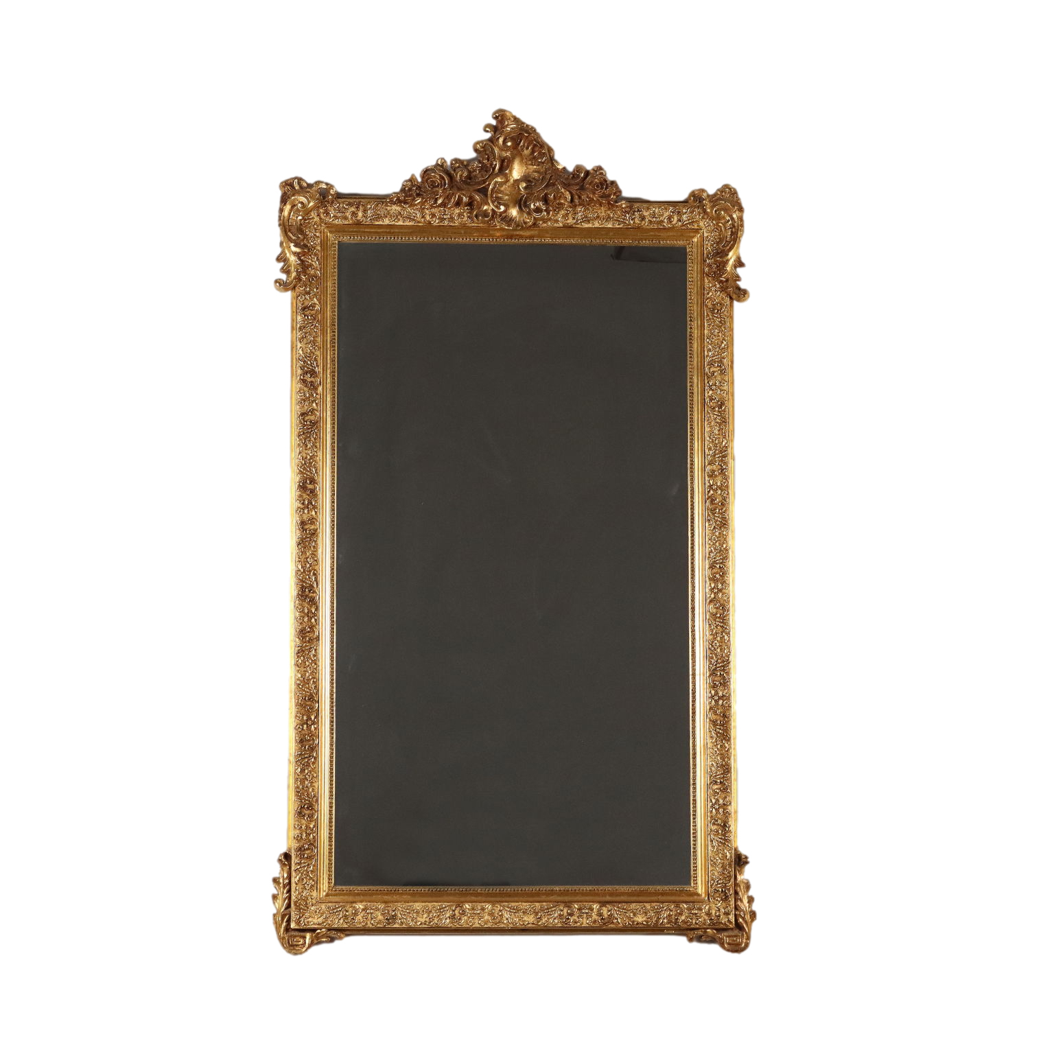 Vintage Spiegel mit vergoldetem Rahmen, 1950er bei Pamono kaufen
