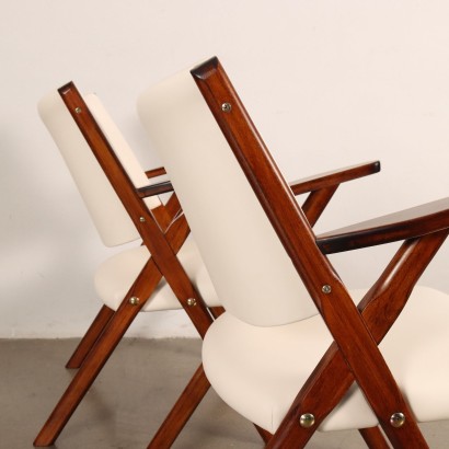 GROUP OF ARMCHAIRS FROM THE 50s/60s, Pair of armchairs from the years 50-60