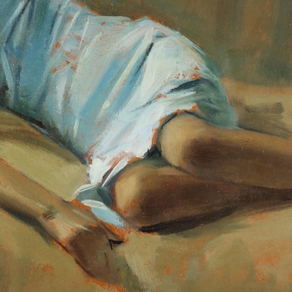 Painting by Ernesto Giacobbi ,Portrait of a reclining woman,Ernesto Giacobbi,Ernesto Giacobbi,Ernesto Giacobbi,Ernesto Giacobbi