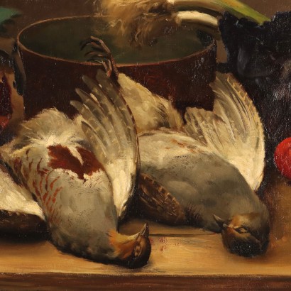 Pintura de Frantisek Zikmund, Naturaleza muerta con caza y pájaros, Frantisek Zikmund, Frantisek Zikmund, Frantisek Zikmund, Pintura de Frantisek Zikmund, Frantisek Zikmund