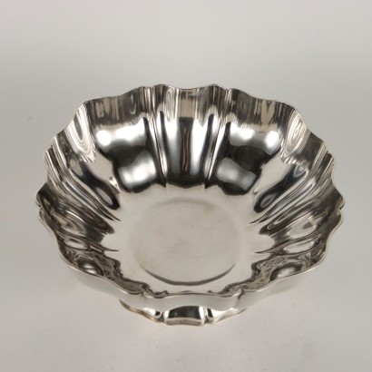 Centerpiece in Baccellato Silver