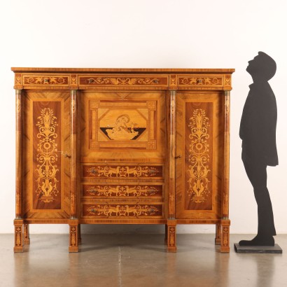 Large Empire Style Sideboard with El