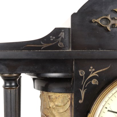 Free Standing Clock in Black Marble