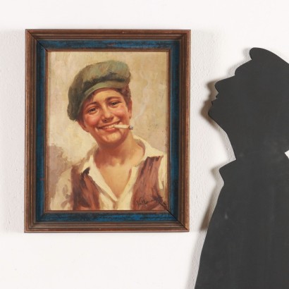 Painting by Antonio Vallone, Portrait of street urchin, Antonio Vallone, Antonio Vallone, Antonio Vallone, Antonio Vallone, Antonio Vallone