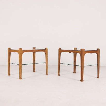 Paire de tables basses, tables basses années 1960