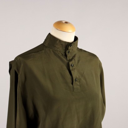 Camisa Pancaldi Vintage de Seda con Caballos