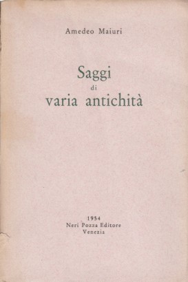 Saggi di varia antichità