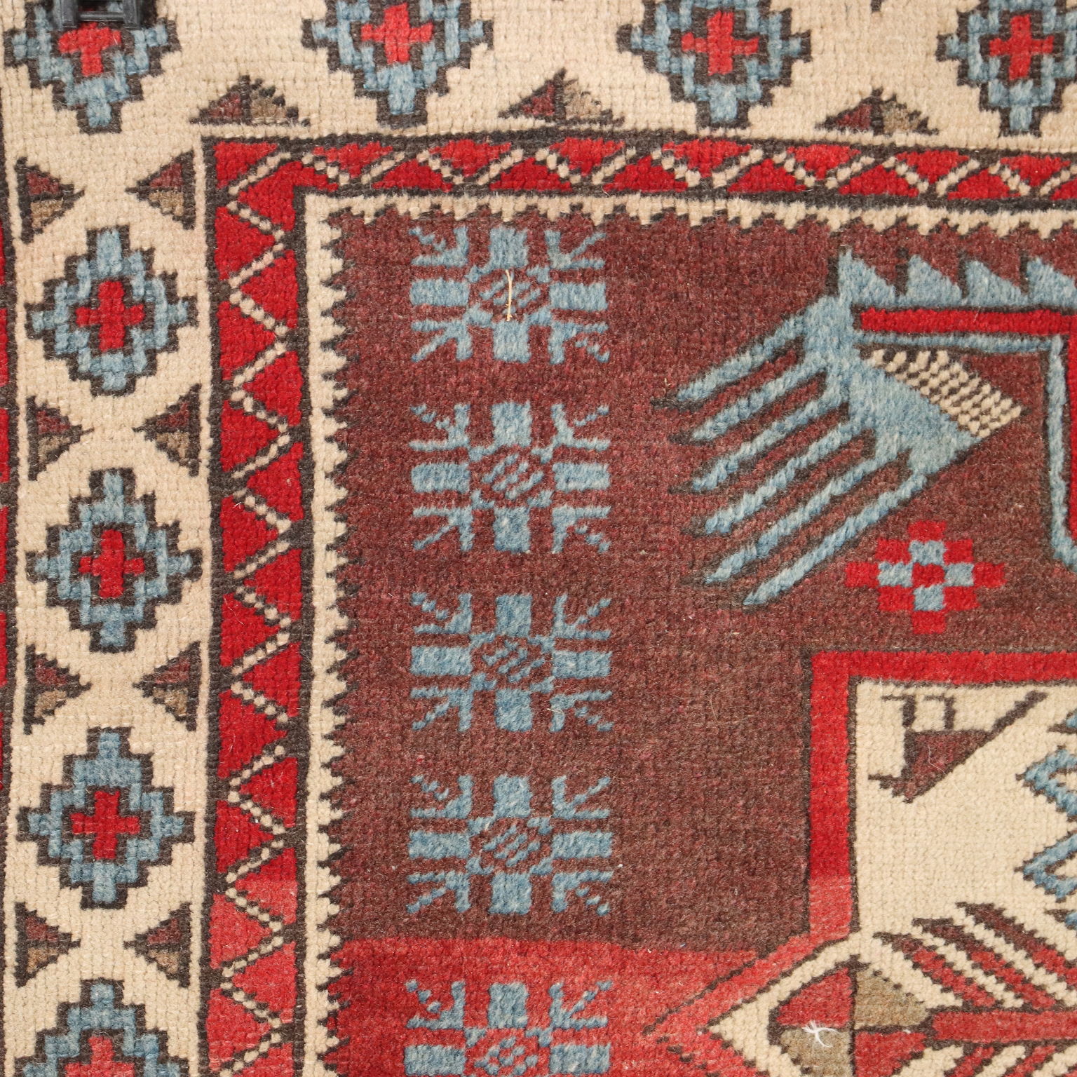 Tappeto Vintage Kilim Turchia Cotone Nodo Fine Fabbricazione Manuale