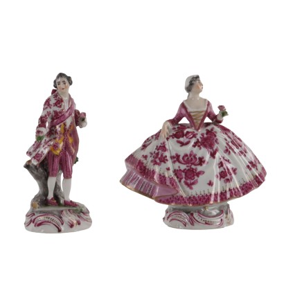 Paire de Figurines en Porcelaine