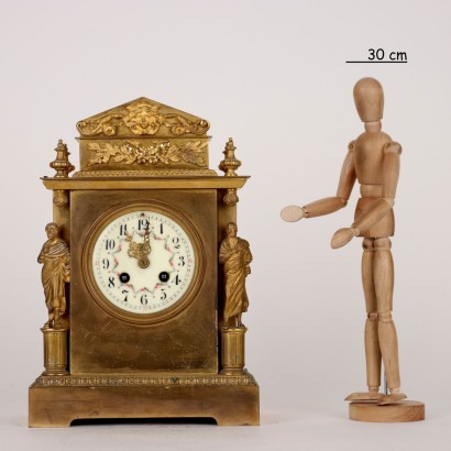 Horloge de comptoir en bronze doré