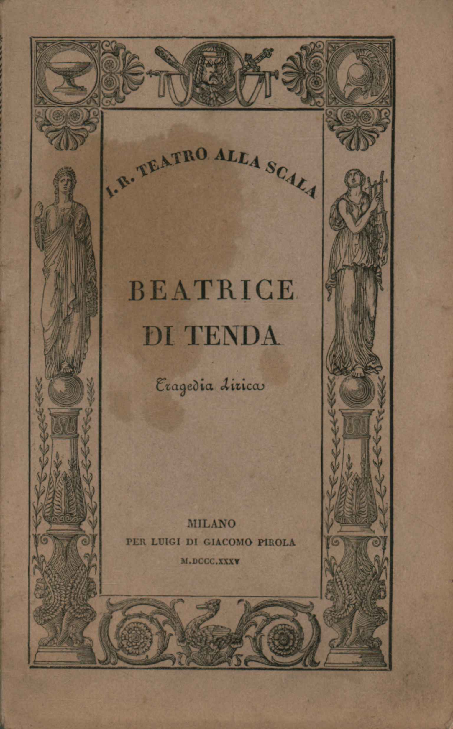 Beatrice von Tenda Lyrische Tragödie in d