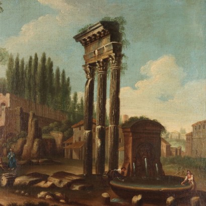 Painting Landscape with Ruins and Figures,Landscape with Ruins and Figures,Painting Landscape with Ruins and Figures