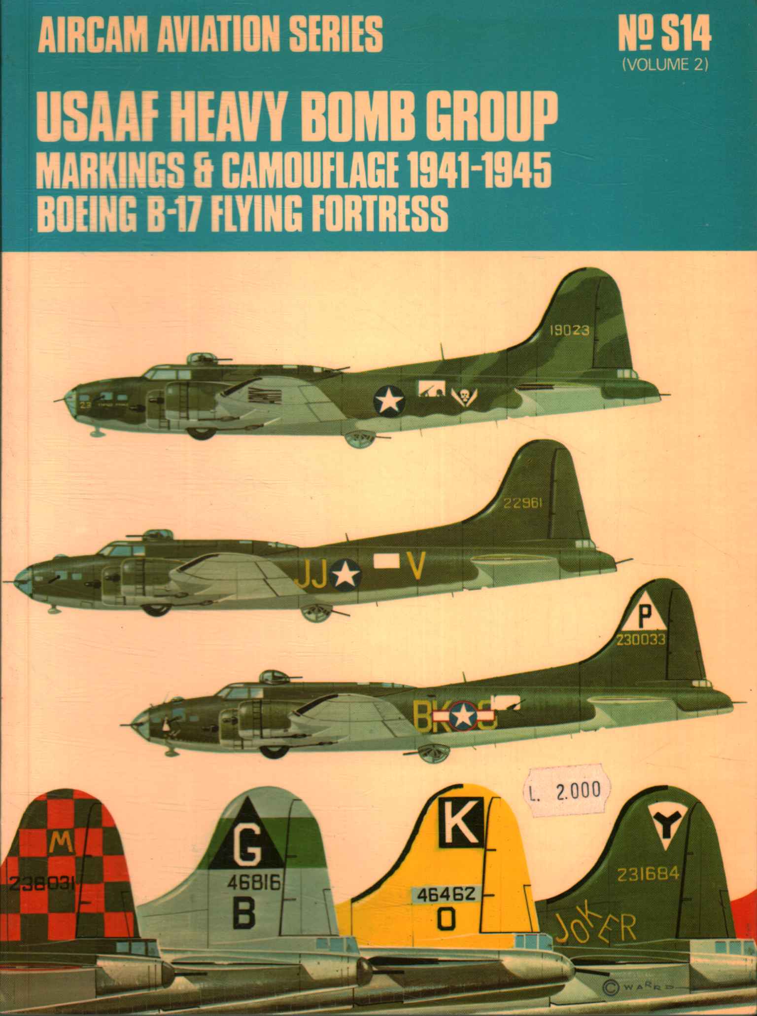 Schwere Bombengruppe der USAAF. Markierungen und Nocken