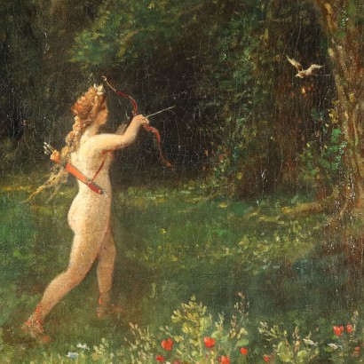 Painting by Giuseppe Puricelli Guerra,Artemis hunting,Giuseppe Puricelli Guerra,Giuseppe Puricelli Guerra,Giuseppe Puricelli Guerra,Giuseppe Puricelli Guerra,Giuseppe Puricelli Guerra