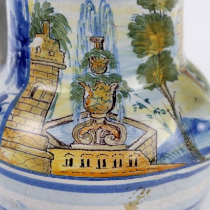 Pharmacy jug in Cast majolica