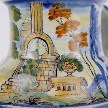 Pharmacy jug in Cast majolica