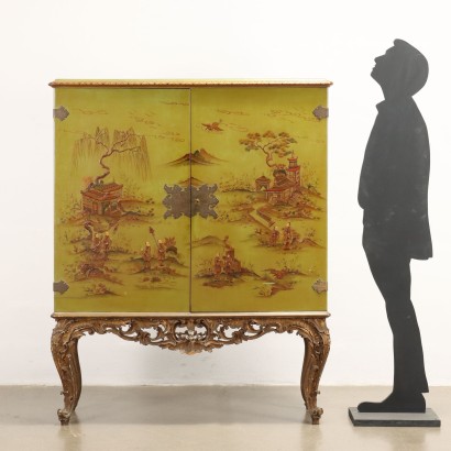 Mobile Bar in Stile Chinoiserie