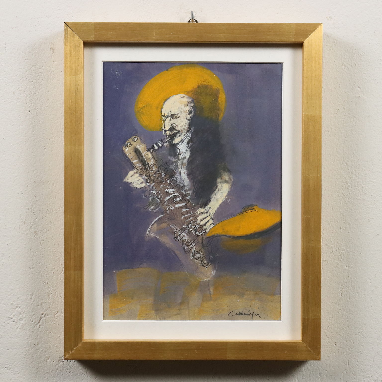 Acheter Peinture de joueur de saxophone jazz