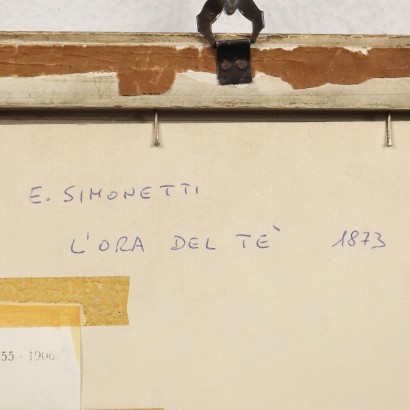 Dipinto di Ettore Simonetti,L'ora del tè,Ettore Simonetti ,Ettore Simonetti ,Ettore Simonetti