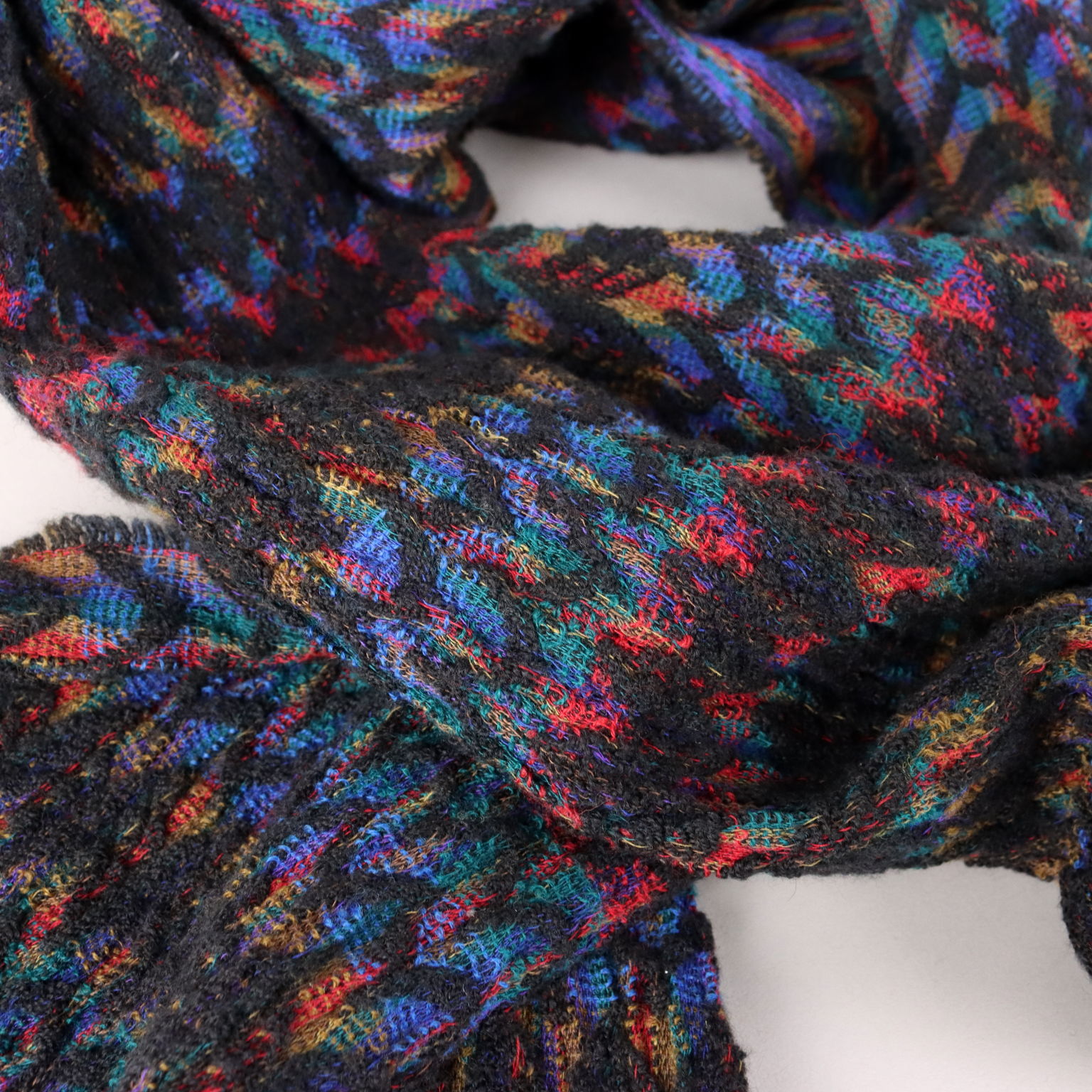 Second Hand Scarf by Missoni Fringes Wool Lycra Italy