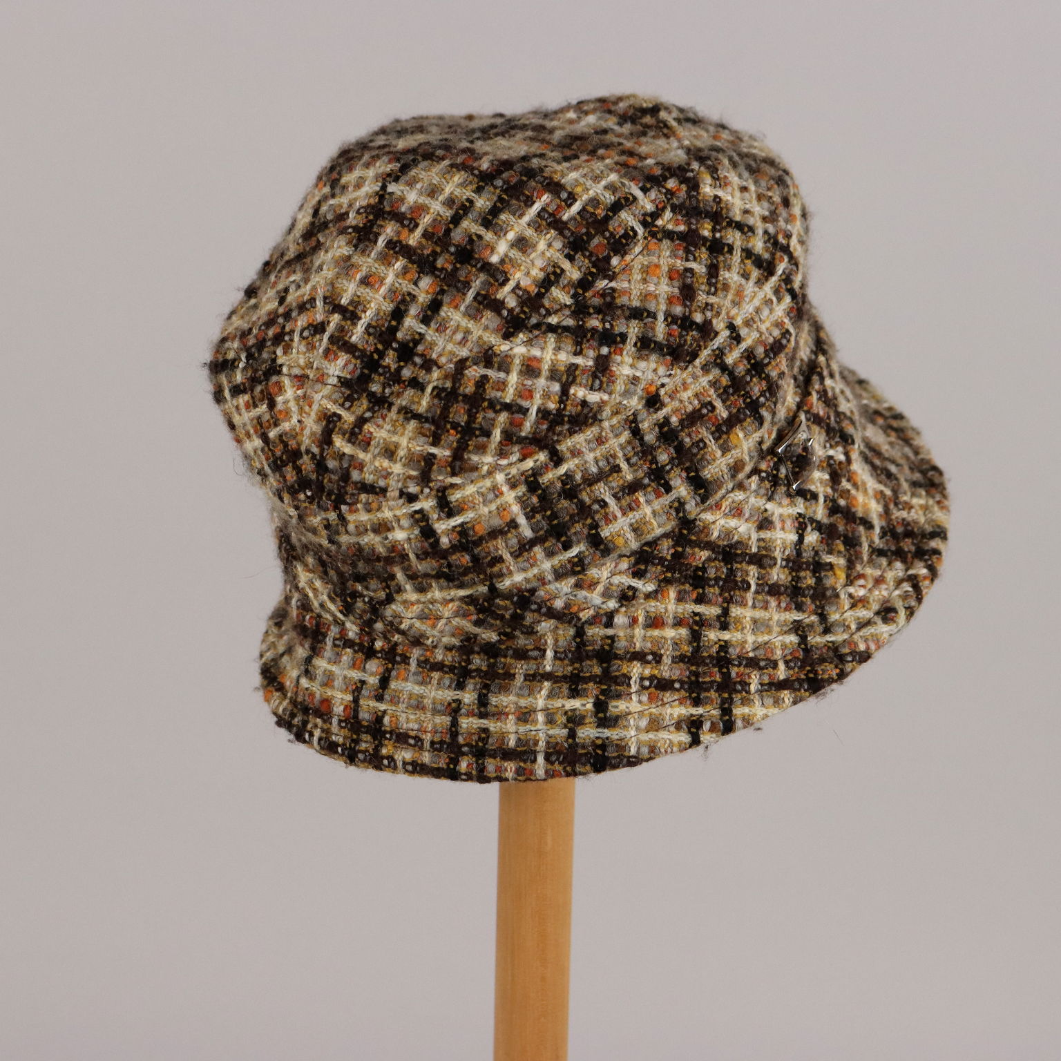 Borsalino Modello Cloche Boucle Second Hand Misto Lana Cotone Viscosa