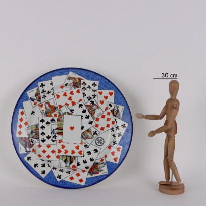 Assiette de cartes à jouer Creil et Montere