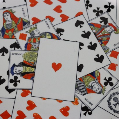 Piatto Carte da Gioco Creil et Montere