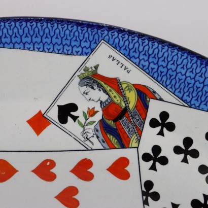 Piatto Carte da Gioco Creil et Montere