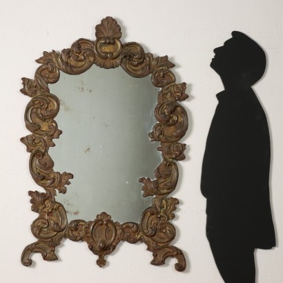 Miroir en tôle gaufrée