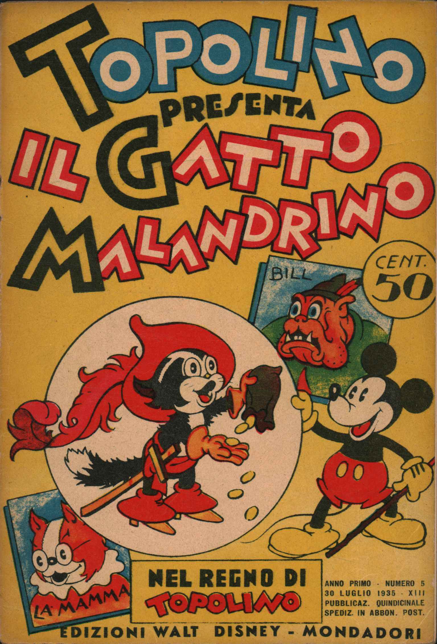 Mickey Mouse presenta al travieso gato