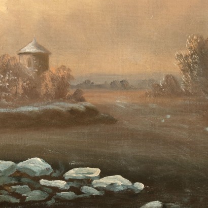 Painting Winter Landscape with Figures