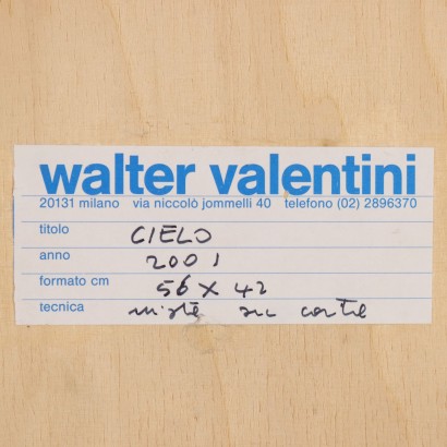 V. VALENTINI TECHNIQUE MIXTE SUR PAPIER ET%,V. VALENTINI TECHNIQUE MIXTE SUR PAPIER ET%, Peinture de Walter Valentini, Ciel, Walter Valentini, Walter Valentini, Walter Valentini, Walter Valentini, Walter Valentini