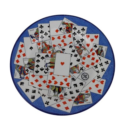 Piatto Carte da Gioco Creil et Montere